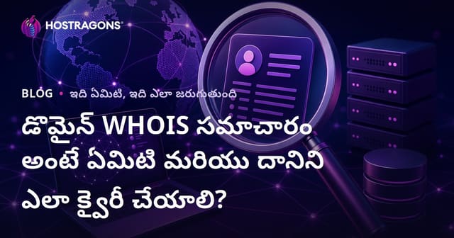 డొమైన్ WHOIS సమాచారం అంటే ఏమిటి మరియు దానిని ఎలా క్వైరీ చేయాలి?