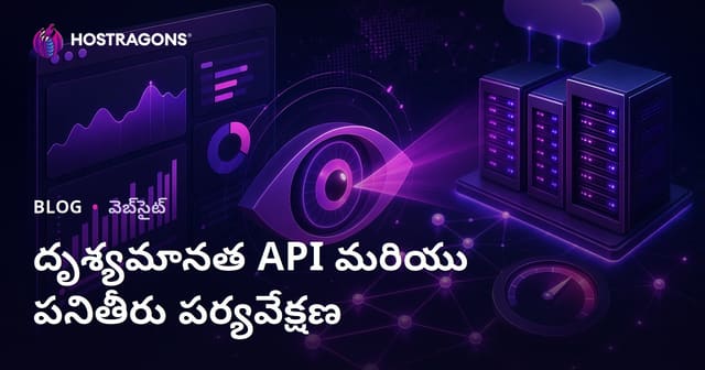 దృశ్యమానత API మరియు పనితీరు పర్యవేక్షణ