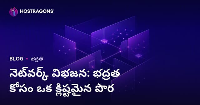 నెట్‌వర్క్ సెగ్మెంటేషన్: సంస్థలకు కీలకమైన సైబర్ సెక్యూరిటీ స్థాయిలు