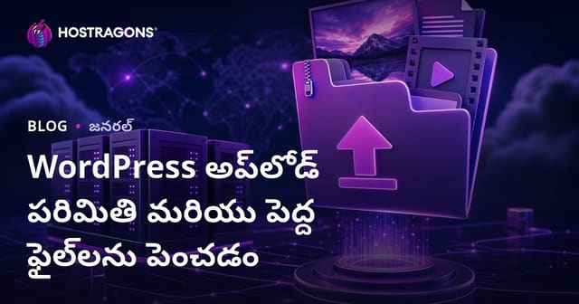 WordPress అప్‌లోడ్ పరిమితి మరియు పెద్ద ఫైల్‌లను పెంచడం
