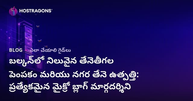 బల్కన్లో నిలువైన తేనెతీగల పెంపకం మరియు నగర తేనె ఉత్పత్తి: ప్రత్యేకమైన మైక్రో బ్లాగ్ మార్గదర్శిని
