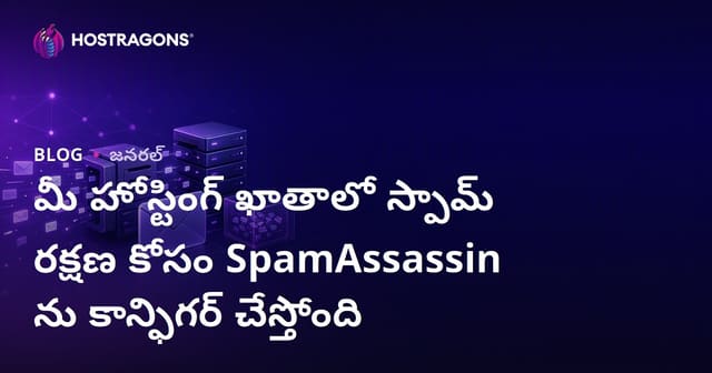 తెలుగు హోస్టింగ్‌లో SpamAssassin ద్వారా స్పామ్ నియంత్రణ: ఎలా అమలు చేయాలి?