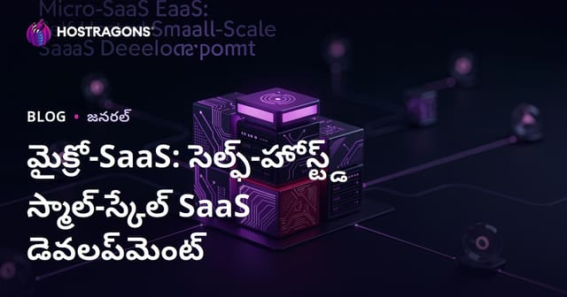 <సెల్ఫ్-హోస్టెడ్ మైక్రో-SaaS: చిన్నస్థాయి SaaS టైపుల డెవలప్‌మెంట్ కి గైడ్>