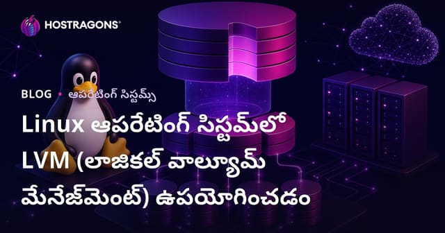 Linux ఆపరేటింగ్ సిస్టమ్‌లో LVM (లాజికల్ వాల్యూమ్ మేనేజ్‌మెంట్) ఉపయోగించడం