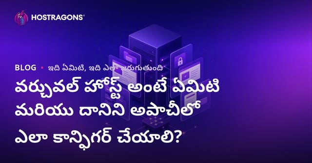 Virtual Host అంటే ఏమిటి? Apacheలో Virtual Host సెట్టప్ ఎలా చేయాలి?