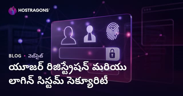 వినియోగదారు నమోదు & లాగిన్ వ్యవస్థల లో భద్రత: నేటి వెబ్‌హోస్టింగ్‌కి మార్గదర్శకాలు