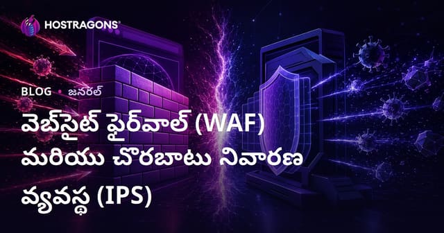 వెబ్‌సైట్ ఫైర్‌వాల్ (WAF) మరియు చొరబాటు నివారణ వ్యవస్థ (IPS)