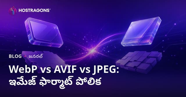 WebP vs AVIF vs JPEG: వేబ్‌సైట్‌లకి ఉత్తమ ఇమేజ్ ఫార్మాట్‌ల పోలిక
