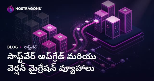 సాఫ్ట్‌వేర్ అప్గ్రేడ్ & వెర్షన్ మార్చడం కోసం ప్రామాణిక విధానాలు