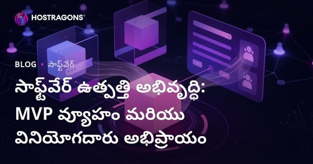సాఫ్ట్‌వేర్ ఉత్పత్తి అభివృద్ధి: MVP వ్యూహం మరియు వినియోగదారు అభిప్రాయం