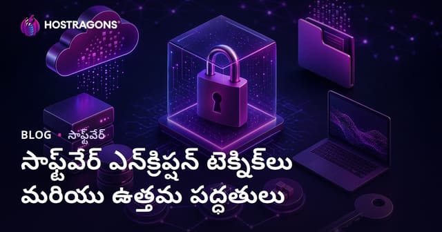 సాఫ్ట్‌వేర్ ఎన్‌క్రిప్షన్ టెక్నిక్‌లు మరియు ఉత్తమ పద్ధతులు