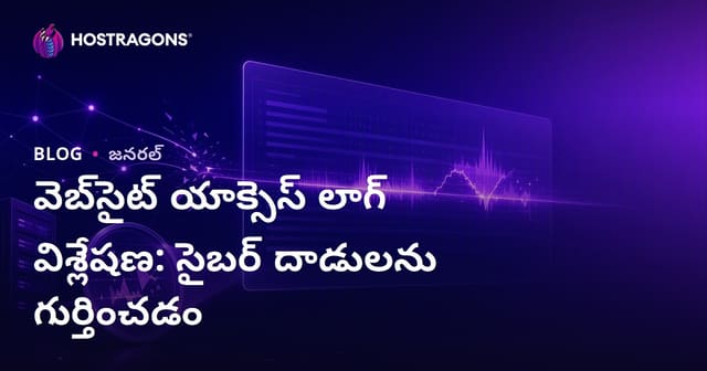 వెబ్‌సైట్ యాక్సెస్ లాగ్ విశ్లేషణ: సైబర్ దాడులను గుర్తించడం