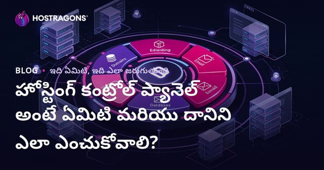 హోస్టింగ్ కంట్రోల్ ప్యానెల్ అంటే ఏమిటి? ఎలా ఎంపిక చేసుకోవాలి? (తెలుగు గైడ్)