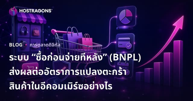 ผลกระทบของระบบ E-Commerce Buy Now Pay Later (BNPL) ต่อการแปลงในตะกร้า
