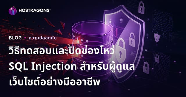 วิธีทดสอบและปิดช่องโหว่ SQL Injection สำหรับผู้ดูแลเว็บไซต์อย่างมืออาชีพ