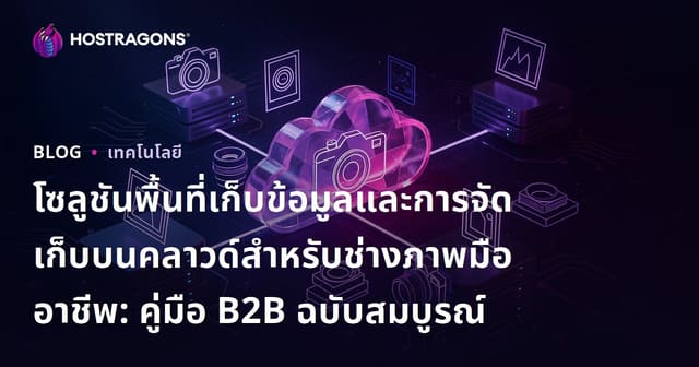 โซลูชันพื้นที่เก็บข้อมูลและการจัดเก็บบนคลาวด์สำหรับช่างภาพมืออาชีพ: คู่มือ B2B ฉบับสมบูรณ์