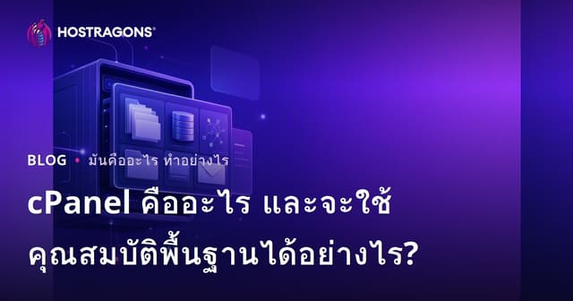 cPanel คืออะไร และจะใช้คุณสมบัติพื้นฐานได้อย่างไร?