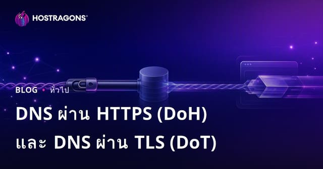 DNS ผ่าน HTTPS (DoH) และ DNS ผ่าน TLS (DoT)