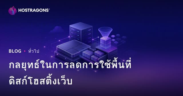กลยุทธ์ในการลดการใช้พื้นที่ดิสก์โฮสติ้งเว็บ