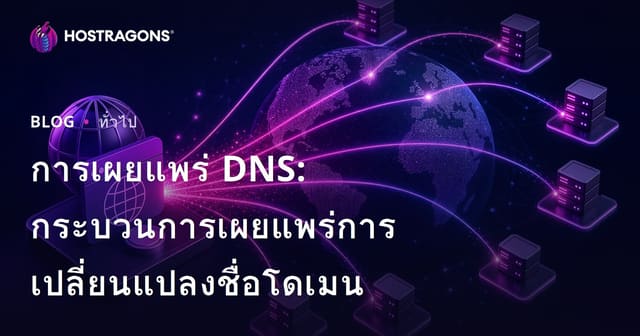 การเผยแพร่ DNS: กระบวนการเผยแพร่การเปลี่ยนแปลงชื่อโดเมน