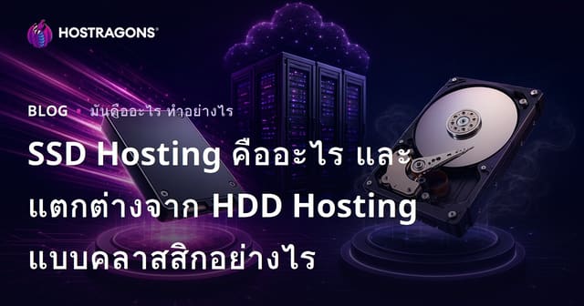 SSD Hosting คืออะไร และแตกต่างจาก HDD Hosting แบบคลาสสิกอย่างไร