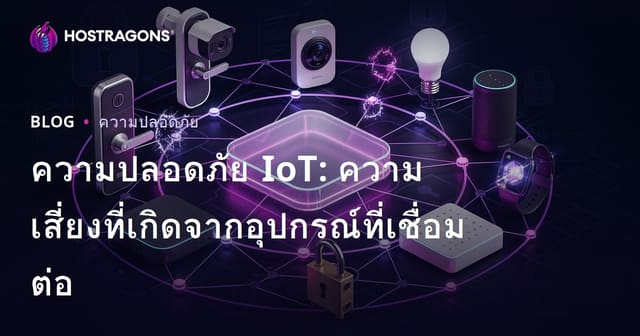 ความปลอดภัย IoT: ความเสี่ยงที่เกิดจากอุปกรณ์ที่เชื่อมต่อ
