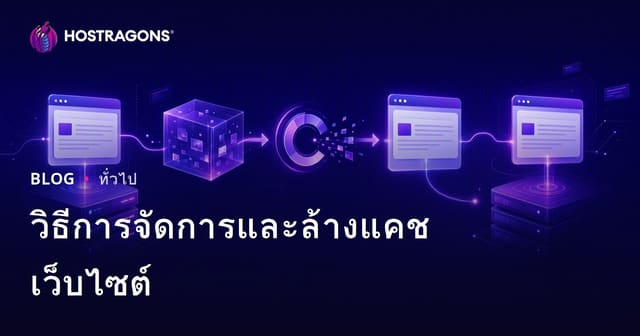 วิธีการจัดการและล้างแคชเว็บไซต์