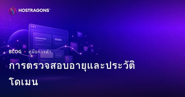วิธีตรวจสอบอายุและประวัติโดเมน: เลือกชื่อเว็บไซต์ที่สะอาดปลอดภัยสำหรับธุรกิจ