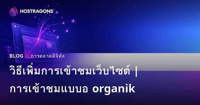 วิธีเพิ่มยอดผู้เข้าชมเว็บไซต์ (Hit): กลยุทธ์ดึงทราฟฟิกออร์แกนิคที่ยั่งยืน