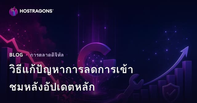 วิธีแก้ไขปัญหาการลดลงของทราฟฟิกหลังอัปเดตอัลกอริทึม Google Core Update (สำหรับเว็บโฮสติ้ง)