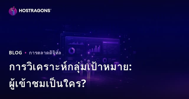 การวิเคราะห์กลุ่มเป้าหมาย: ผู้เยี่ยมชมเว็บไซต์ของคุณคือใคร และพวกเขาต้องการอะไร?