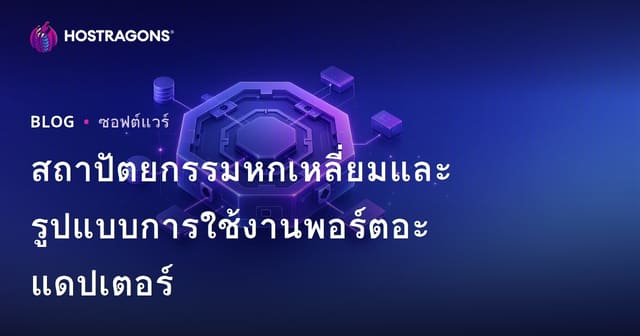 สถาปัตยกรรมหกเหลี่ยมและรูปแบบการใช้งานพอร์ตอะแดปเตอร์