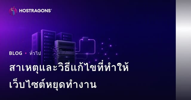 สาเหตุและวิธีแก้ไขที่ทำให้เว็บไซต์หยุดทำงาน
