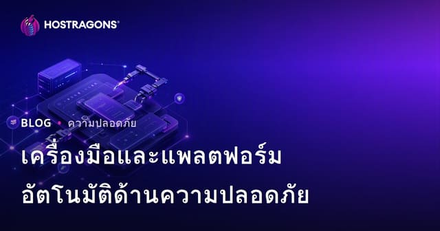 เครื่องมือและแพลตฟอร์มการอัตโนมัติด้านความปลอดภัย