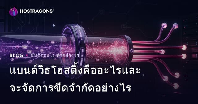 แบนด์วิธโฮสติ้งคืออะไรและจะจัดการขีดจำกัดอย่างไร