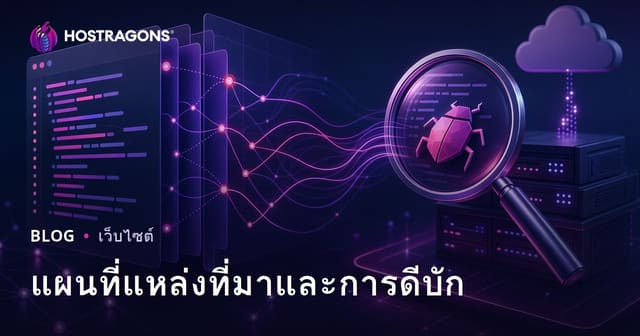 แผนที่แหล่งที่มาและการดีบัก
