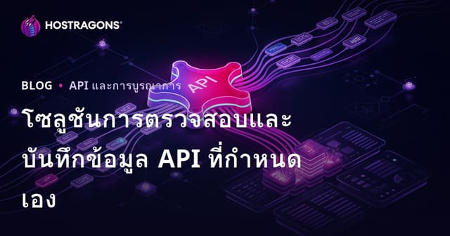 โซลูชันการตรวจสอบและบันทึกข้อมูล API ที่กำหนดเอง