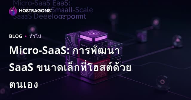 Micro-SaaS: การพัฒนา SaaS ขนาดเล็กแบบ Self-Hosted