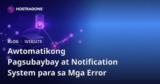 Mga Sistemang Awtomatik para sa Pagsubaybay at Pagtukoy sa mga Error