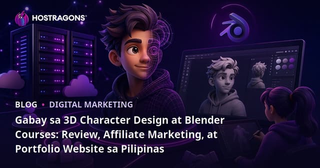 Gabay sa 3D Character Design at Blender Courses: Review, Affiliate Marketing, at Portfolio Website sa Pilipinas