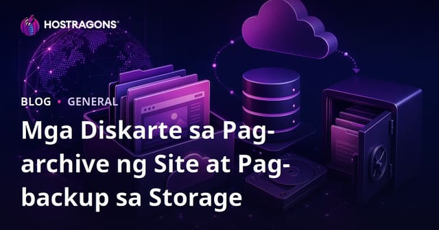 Mga Diskarte sa Pag-archive ng Site at Pag-backup sa Storage