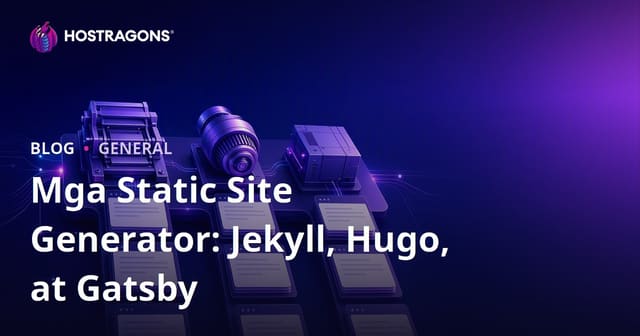 Mga Static Site Generator: Jekyll, Hugo, at Gatsby