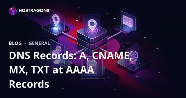 DNS Records: A, CNAME, MX, TXT at AAAA Records