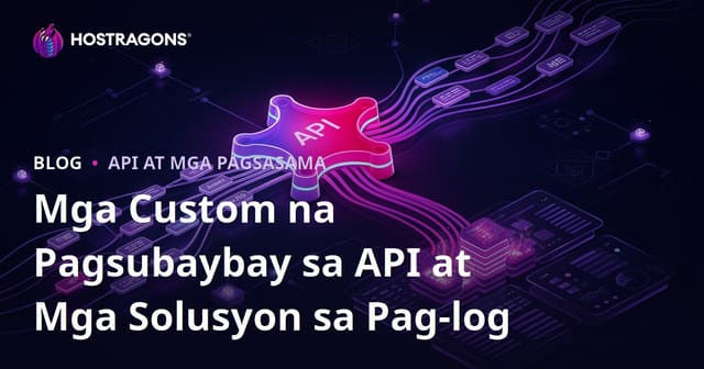 Mga Custom na Pagsubaybay sa API at Mga Solusyon sa Pag-log