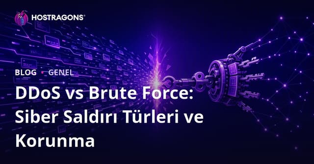 DDoS vs Brute Force: Siber Saldırı Türleri ve Korunma