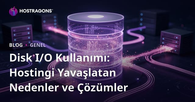 Disk I/O Kullanımı: Hostingi Yavaşlatan Nedenler ve Çözümler
