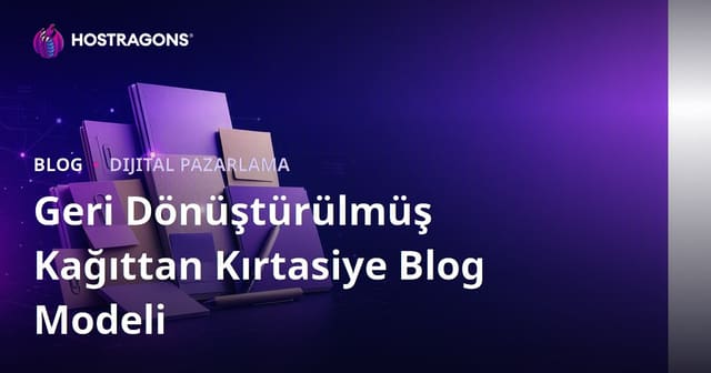 Sadece "Geri Dönüştürülmüş Kağıttan Kırtasiye Ürünleri" Üzerine Eko-Blog Modeli