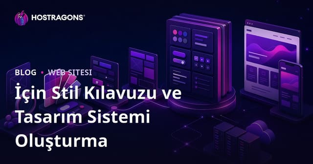 İçin Stil Kılavuzu ve Tasarım Sistemi Oluşturma