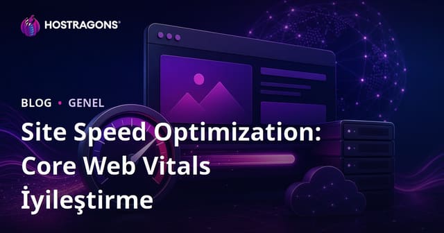 Site Speed Optimization: Core Web Vitals İyileştirme