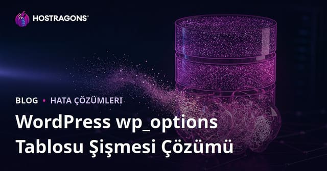 WordPress wp_options Tablosu Şişmesi: Sitenizi Yavaşlatan Gizli Verileri Silme